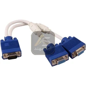 کابل تبدیل VGA  ۱ به ۲ طول ۰.۳ متر - فروشگاه آریا سهند