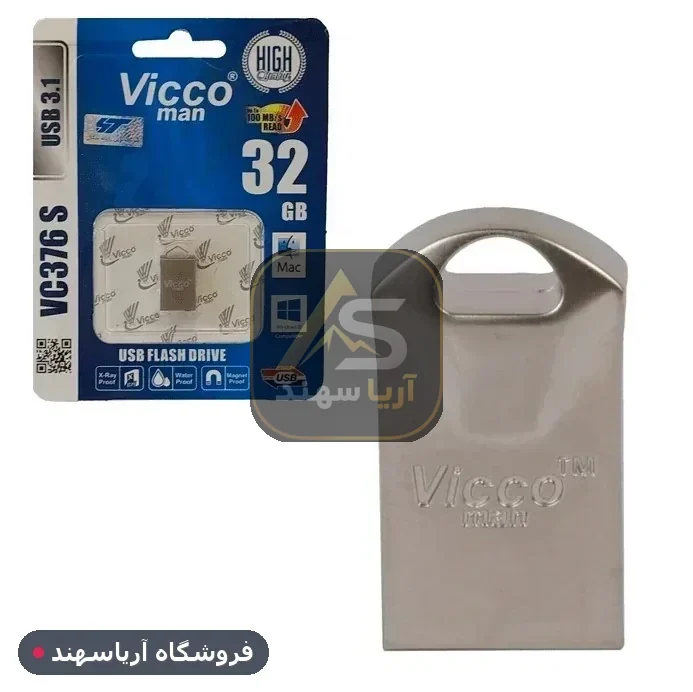 فلش 32 گیگ ویکو من مدل VC376 USB 3.1 - فروشگاه آریا سهند