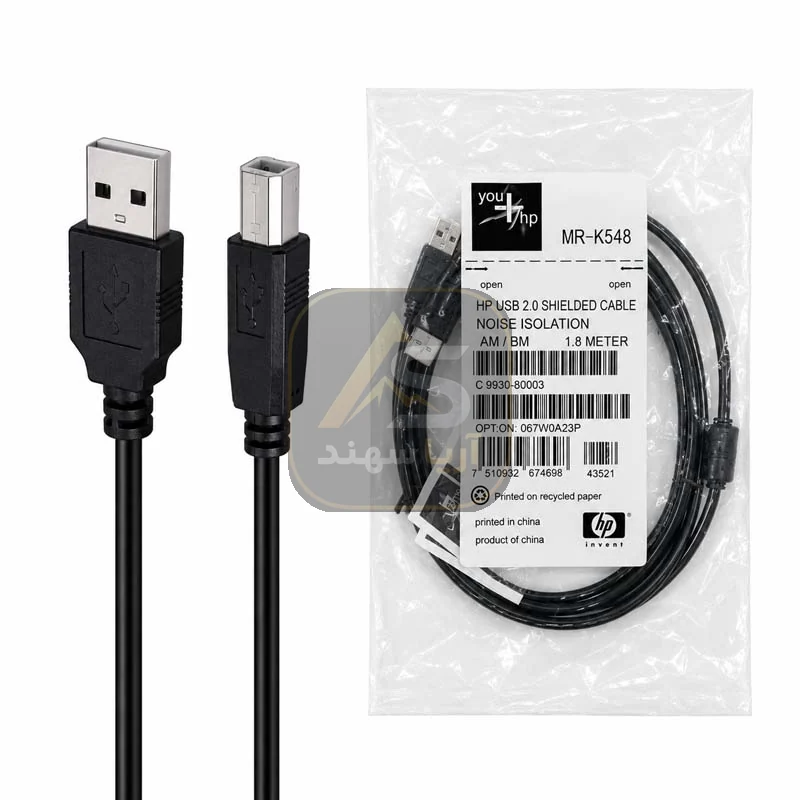 کابل پرینتر اچ پی به طول 1.8 متر - فروشگاه آریا سهند